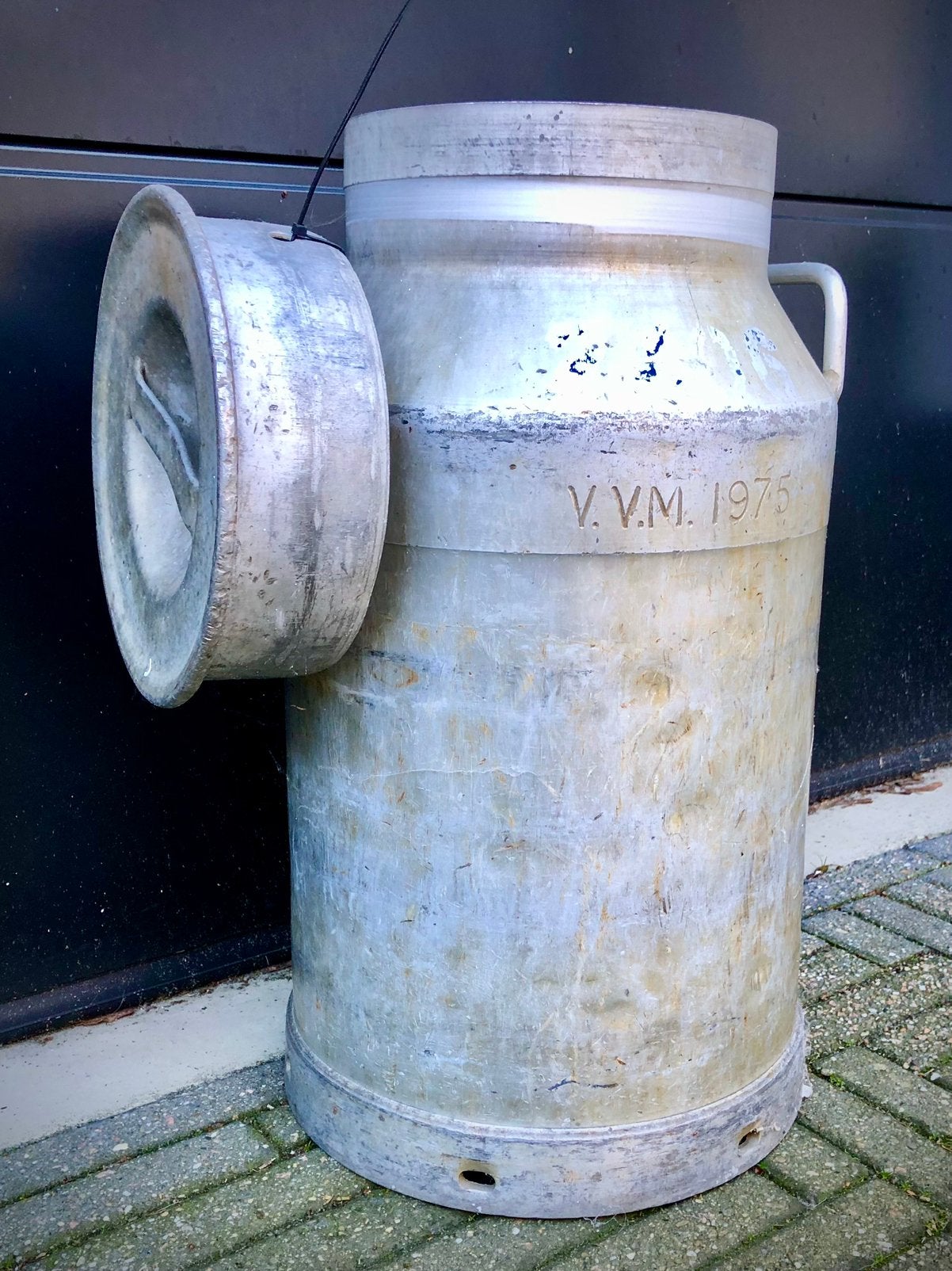 Melkbus 40 ltr + deksel aluminium., Ophalen, Gebruikt, Overige materialen, Landelijk