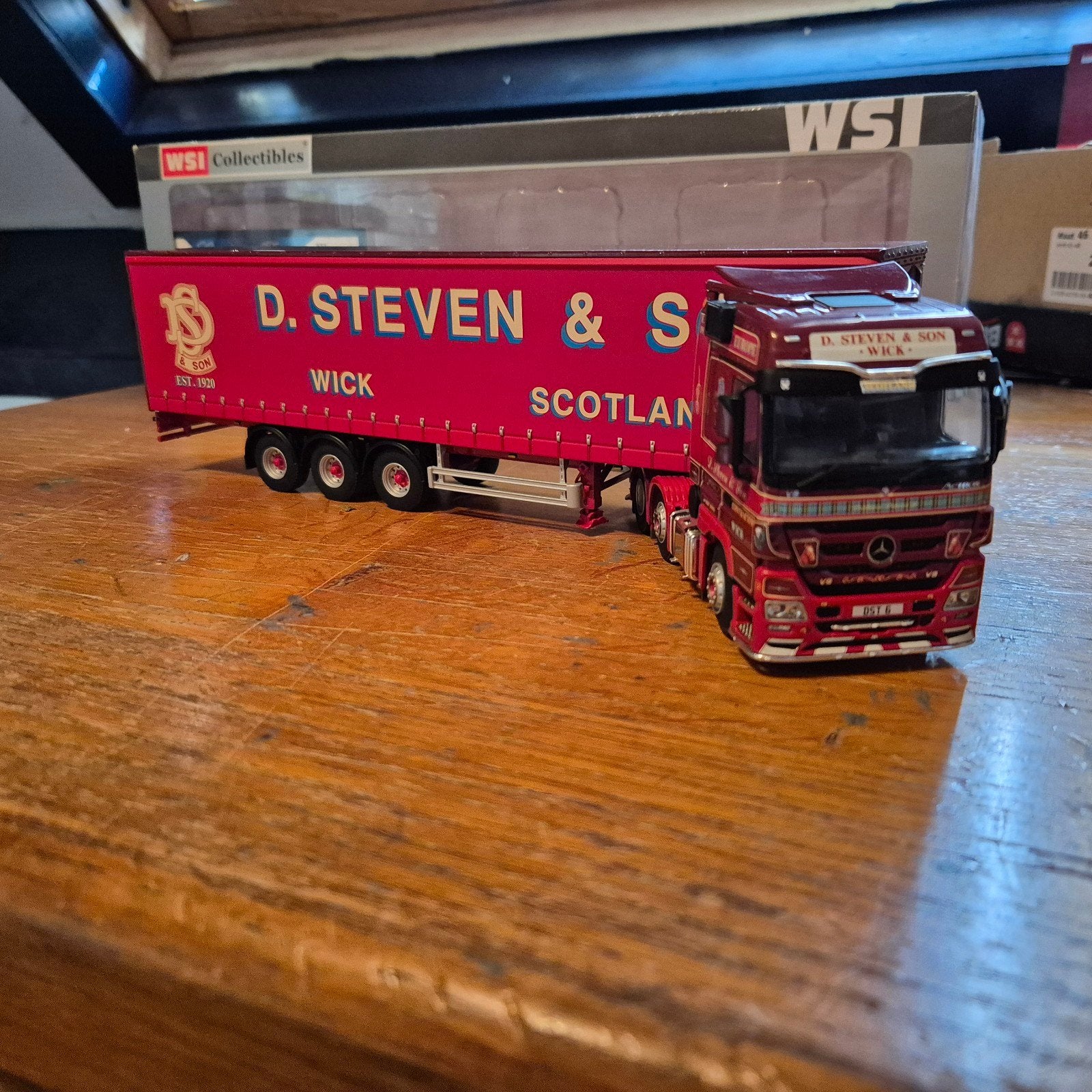 WSI Collectibles D. Steven & Son vrachtwagenmodel, Ophalen of Verzenden, Zo goed als nieuw, Bus of Vrachtwagen, Wsi