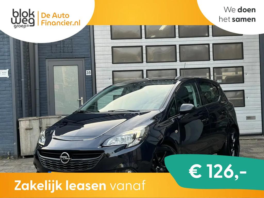 Opel Corsa 1.0 Turbo Online Edition | Airco | C € 7.395,00, Gebruikt, Lichtsensor, Blauw, 49 €/maand
