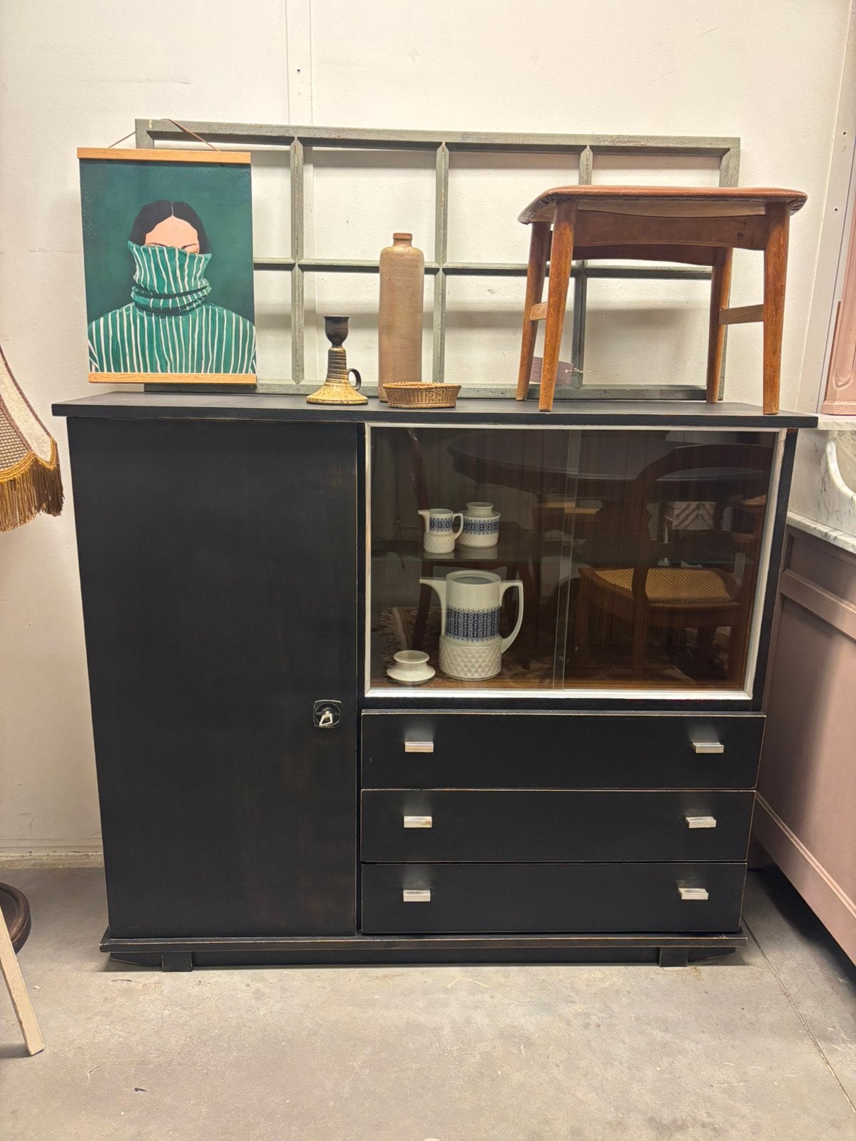 Vintage dressoir / sideboard / buffetkast / kast, Huis en Inrichting, Kasten | Overige, Ophalen, Studio Larilo, Studiolarilo@gmail.com