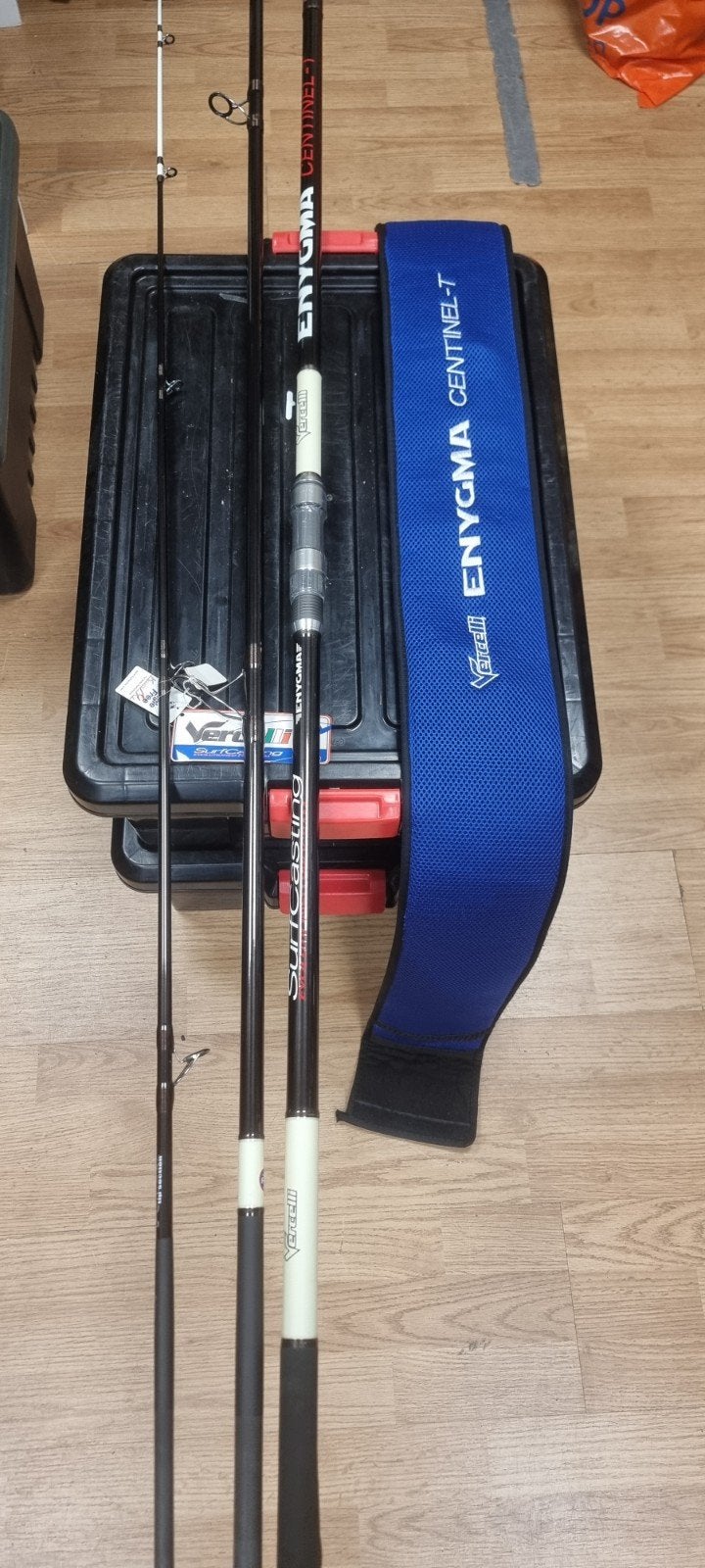 Vercelli Enygma Centinel-T Surfcasting Hengel 4.50m 100/300g, Werphengel, Onbekend, Ophalen of Verzenden, Onbekend