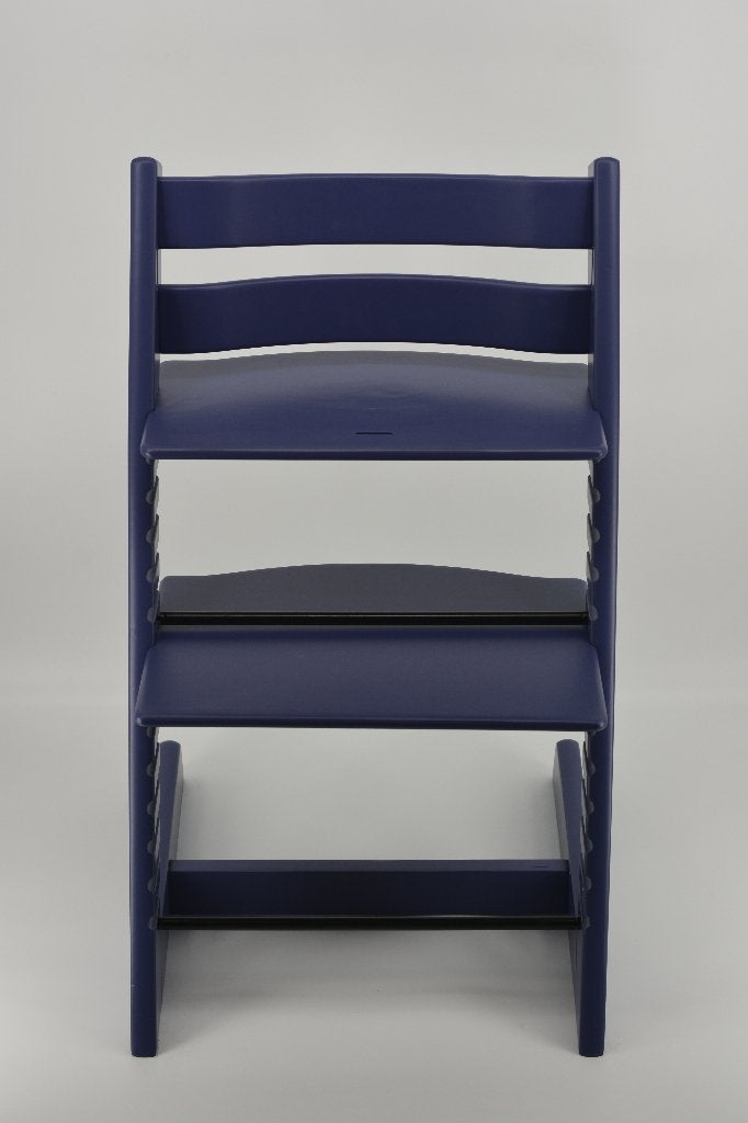 Stokke Tripp Trapp Dark Blue – TrippTrap Refurbished model, Ophalen of Verzenden, Zo goed als nieuw, Meegroeistoel, Aanschuifbaar