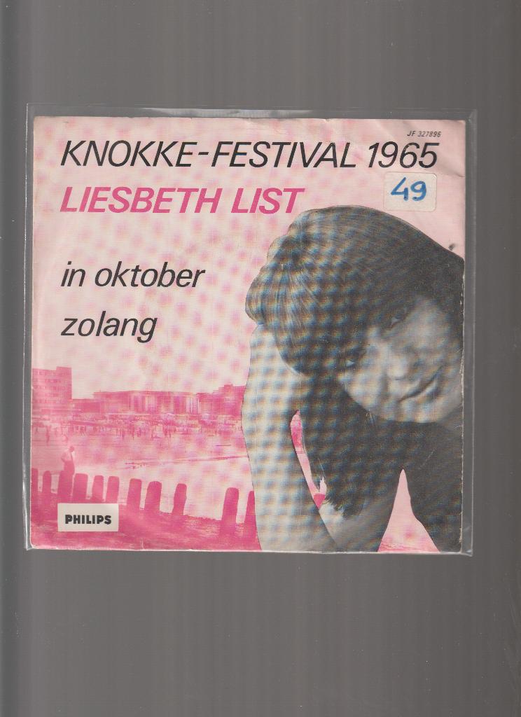 LIESBETH  LIST  --  IN  OKTOBER, Cd's en Dvd's, Vinyl Singles, 7 inch, Single, Zo goed als nieuw, 1960 - 1969