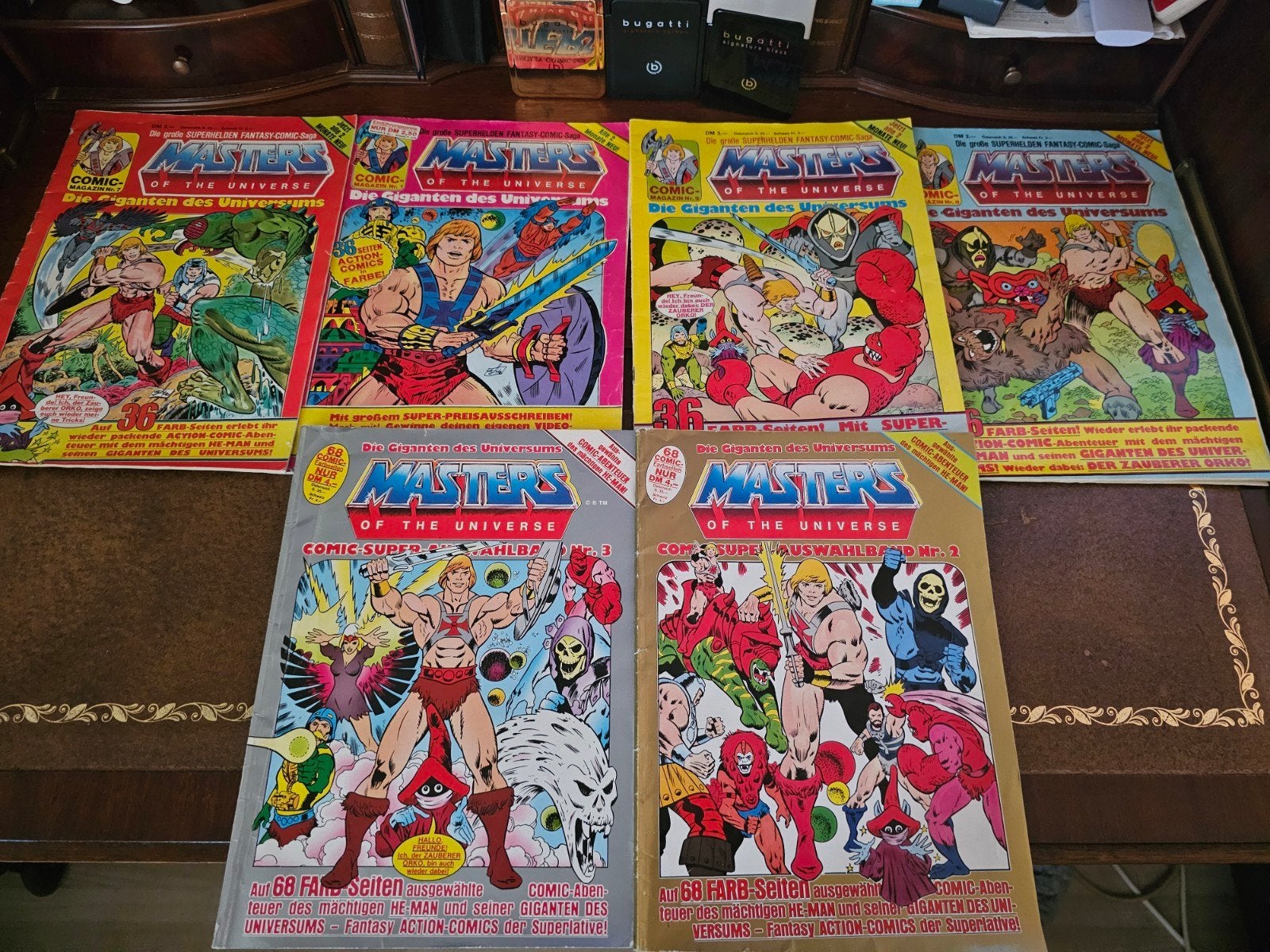6 Zeldzame MOTU Masters of the Universe Comics - Duits, Boeken, Meerdere stripboeken, Ophalen of Verzenden, Gelezen