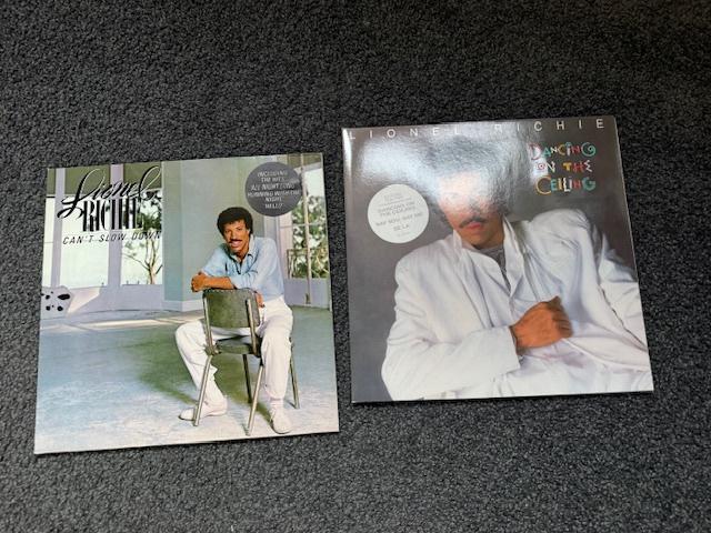 2x Lionel Richie - Can't Slow Down & Dancing on the Ceiling, Cd's en Dvd's, Vinyl | Pop, Ophalen of Verzenden, Gebruikt, 12 inch