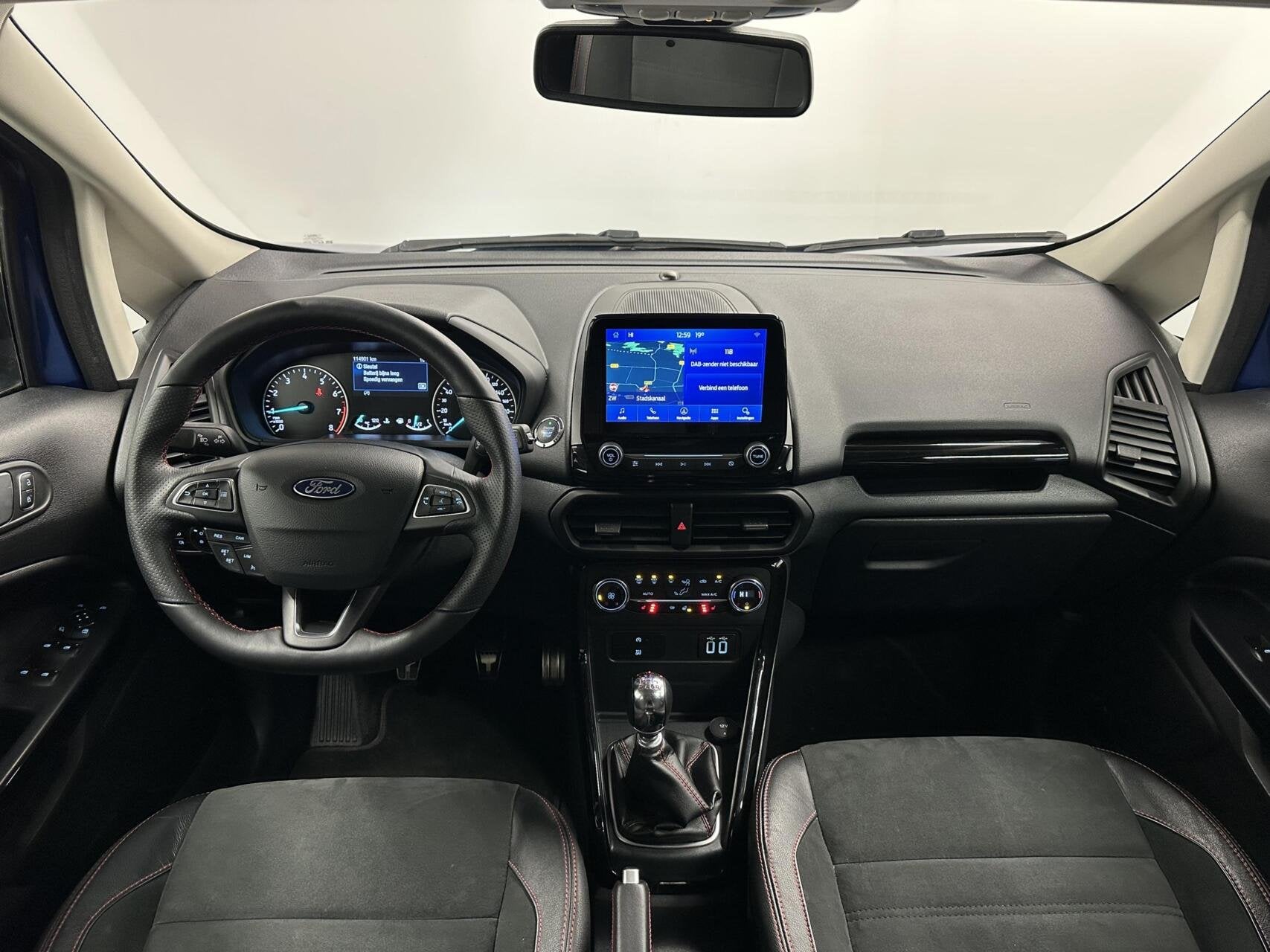 Ford EcoSport 1.0 EcoBoost ST-Line Black NAVI CARPLAY STOE/S, Auto's, Voorwielaandrijving, 125 pk, Gebruikt, Euro 6