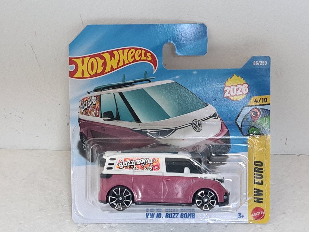 VW ID Buzz Cargo 'Bomb' 1/64 Hotwheels NIEUW, Ophalen of Verzenden, Nieuw, Auto