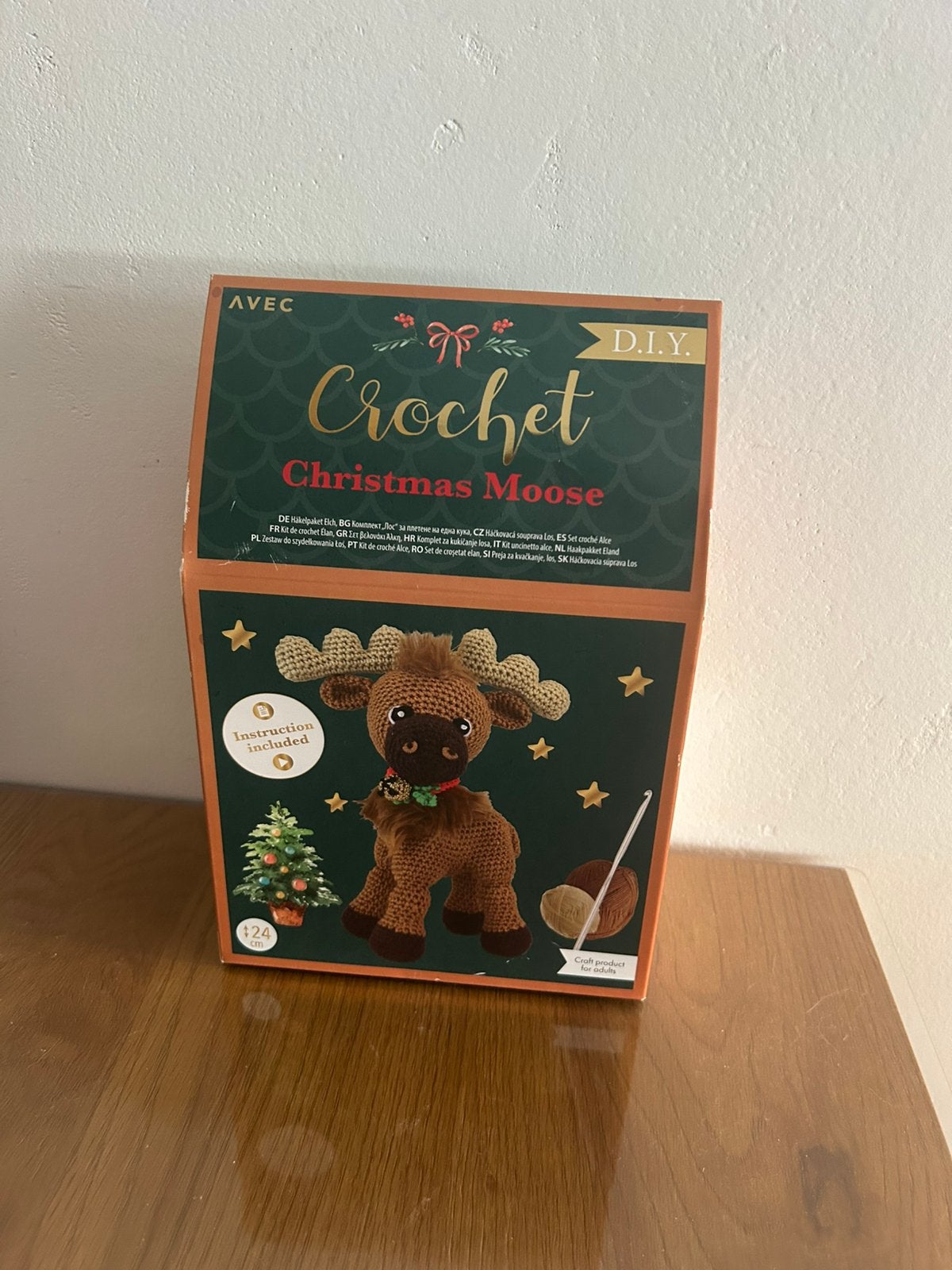 DIY Kerst Eland Haakpakket, Hobby en Vrije tijd, Ophalen of Verzenden, Nieuw, Haken, Overige typen