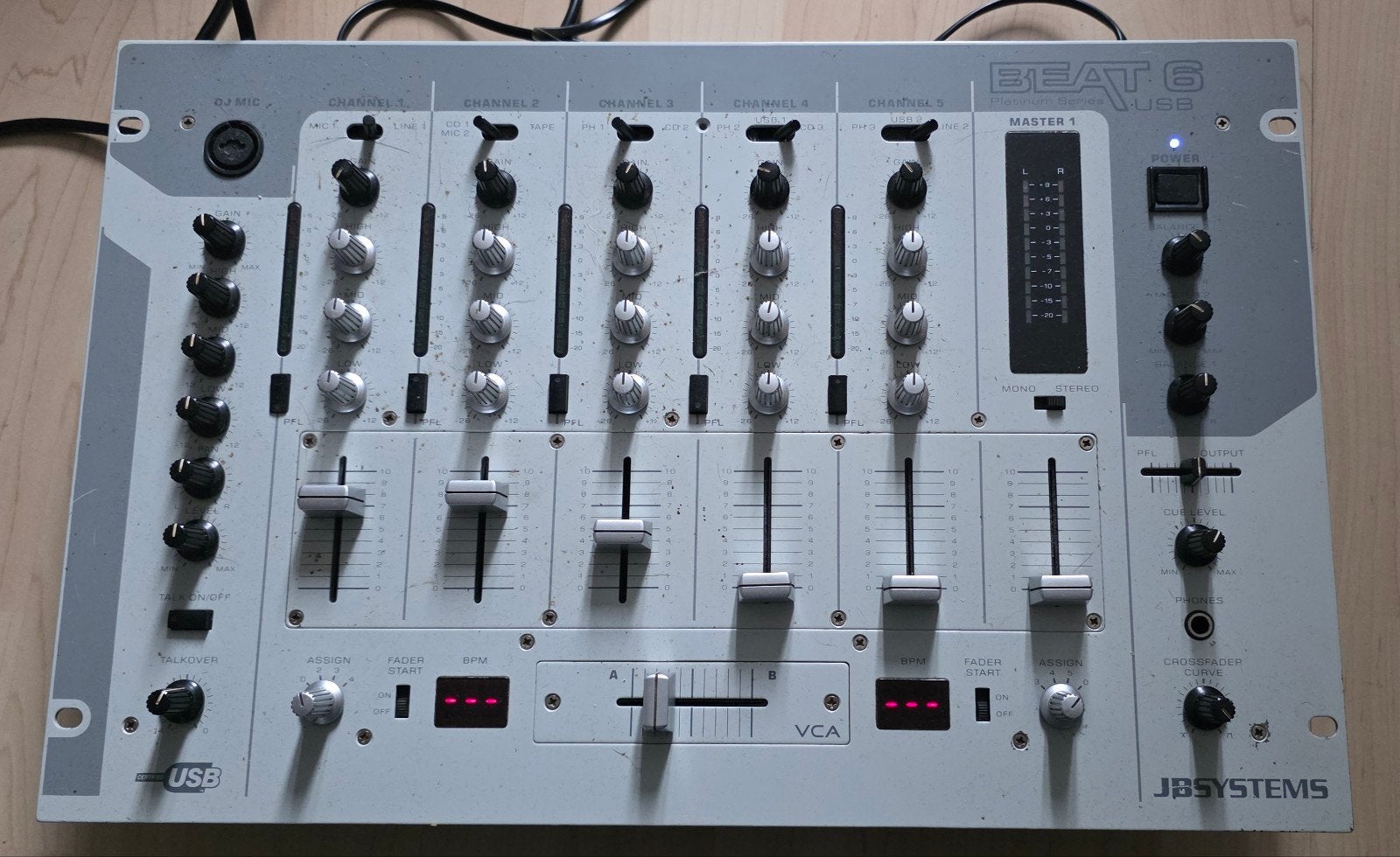 JB Systems Beat 6 USB DJ-mixer, Muziek en Instrumenten, Ophalen, Gebruikt, Dj-set, Overige merken
