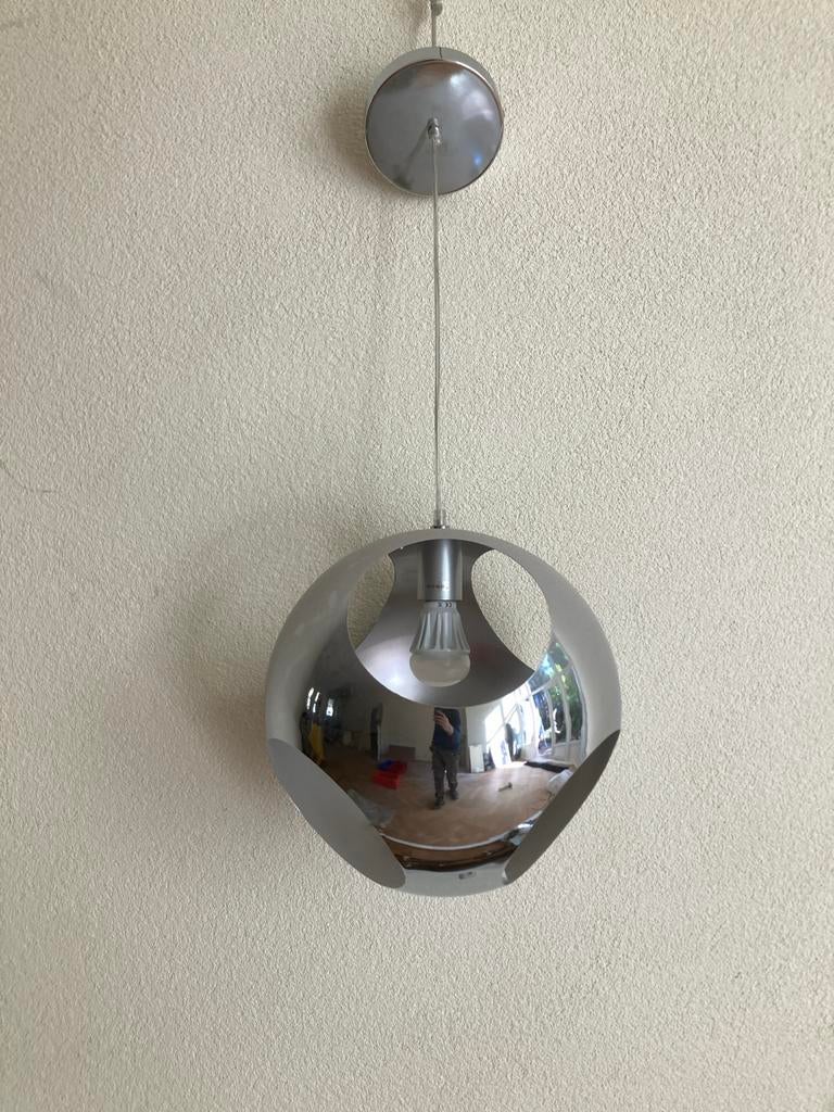 ETH Fori Hanglamp Chroom/Zilver - Space Age Design, Ophalen of Verzenden, Zo goed als nieuw, Metaal