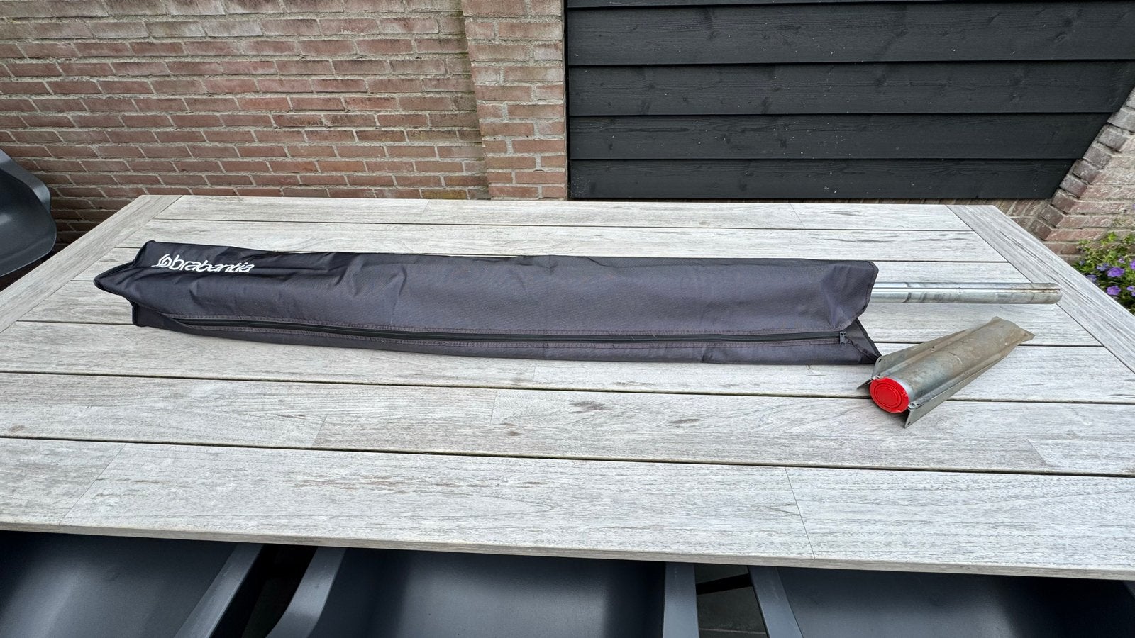 Brabantia droogmolen met grondanker en hoes, Tuin en Terras, Droogmolens en Wasrekken, Ophalen, Gebruikt, Droogmolen