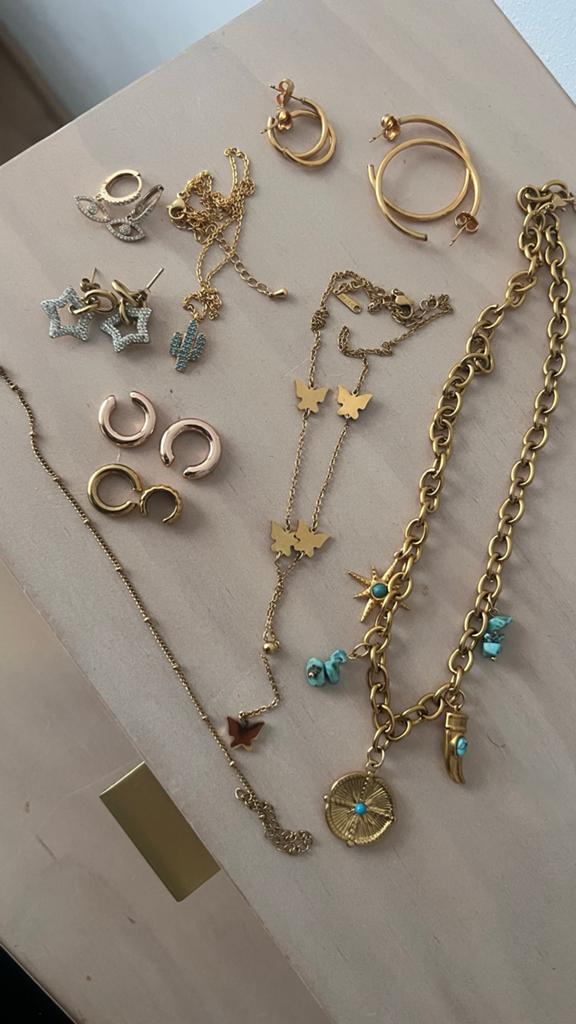 Sieraden set: oorbellen, kettingen - My Jewellery, Met kristal, Overige materialen, Verzenden, Zo goed als nieuw