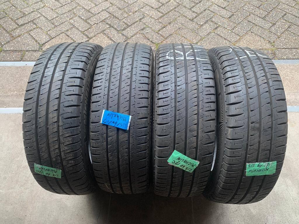 4X MICHELIN AGILIS BUS BANDEN 215 60 R17C 6-6,5MM 109T, ., 17 inch, Ophalen of Verzenden, MICHELIN