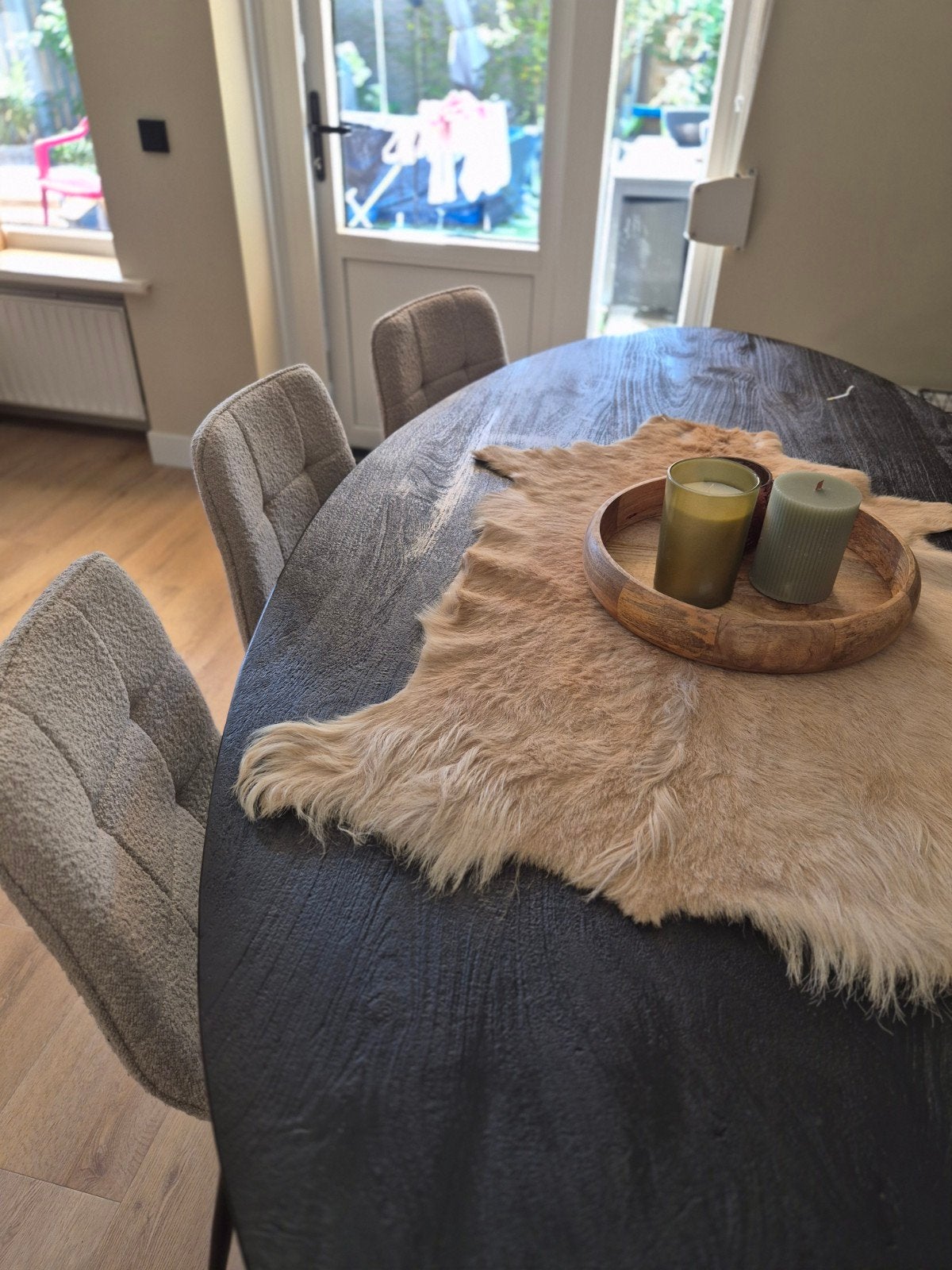 Eetkamerstoelen set van 6, Ophalen, Gebruikt, Wit, Scandinavisch