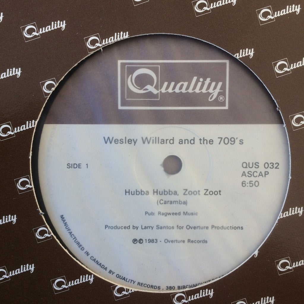 Wesley Willard 709's Hubba Zoot 12" electro novelty breaks, Ophalen of Verzenden, Gebruikt, 12 inch