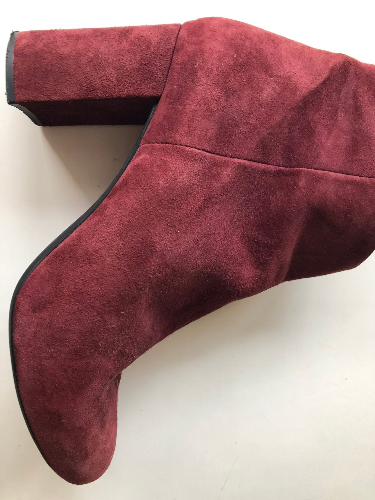 Te koop: nieuwe leren laarzen, Unisa, bordeaux, 41, Ophalen of Verzenden, Zo goed als nieuw, Zwart