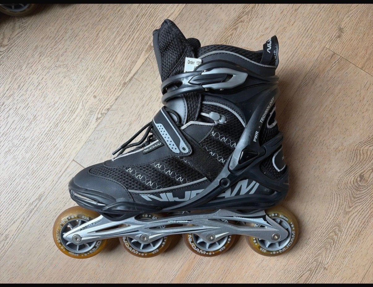 Nijdam Inline Skates - Zwart, Maat 43, Heren, Inline skates 4 wielen, Ophalen, Overige merken