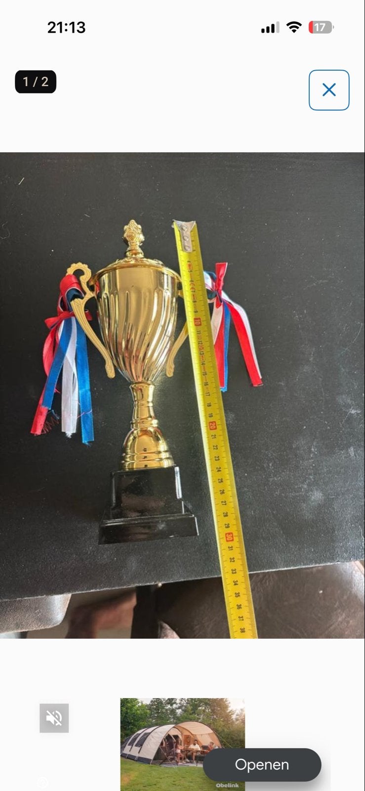 Sport prijs / beker, Ophalen of Verzenden