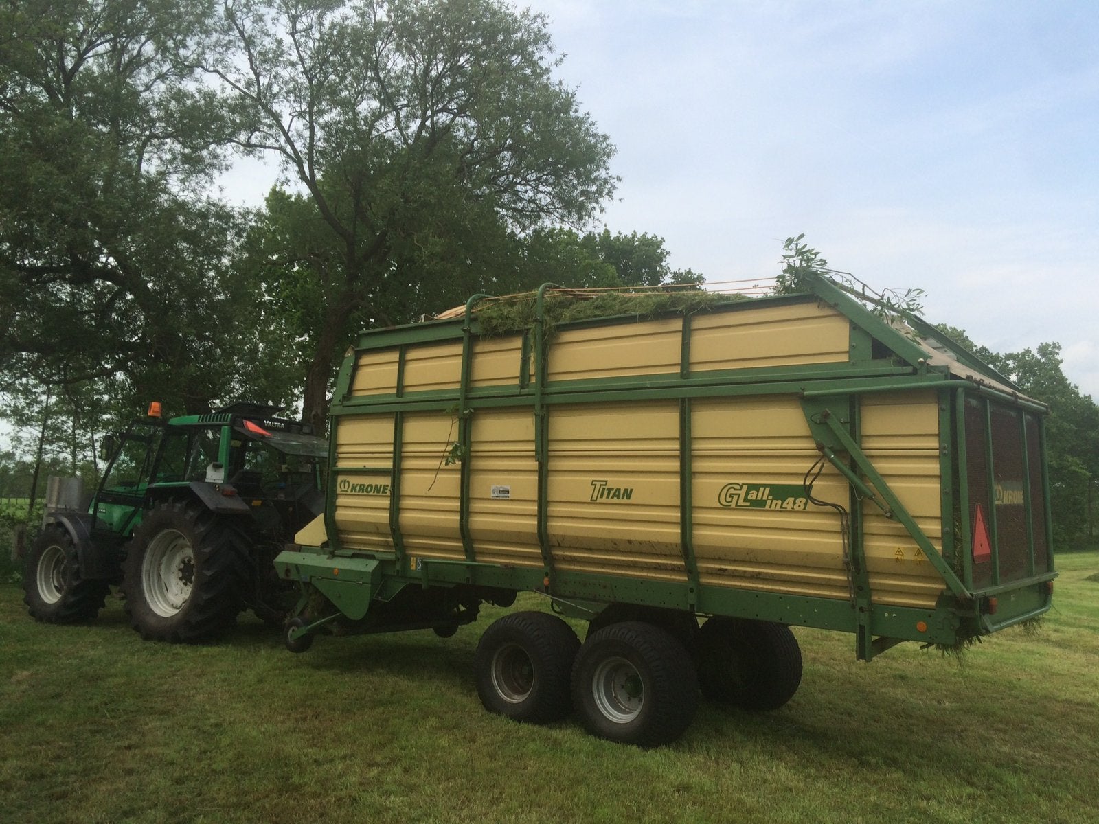 Krone titan opraapwagen ,  silage wagen, Ophalen, Krone, Veehouderij, Krone