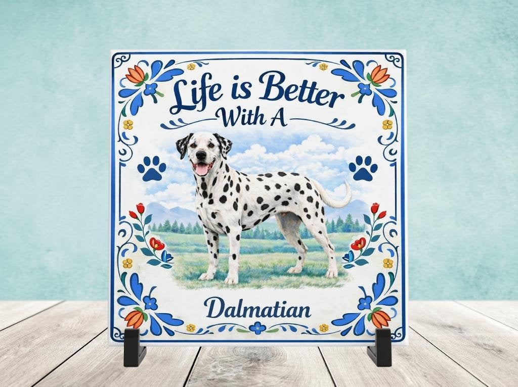 Life is Better With a Dalmatian - Dalmatier Tegel, Verzenden, Nieuw