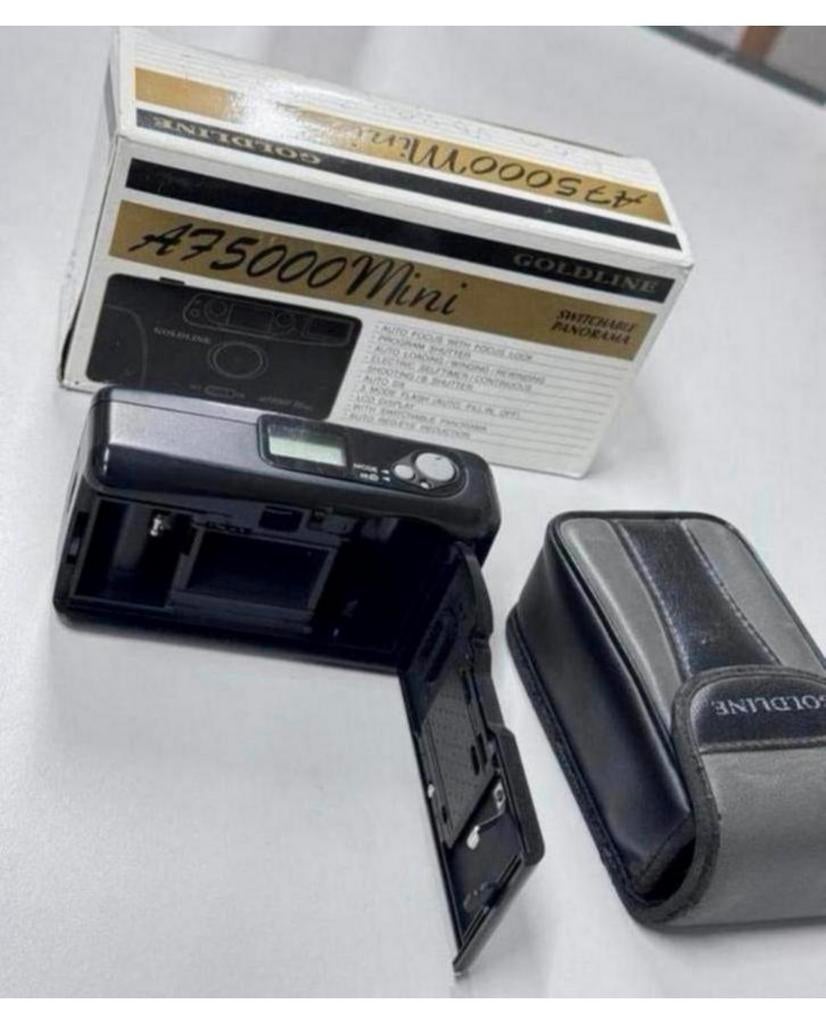 Goldline A75000 Mini 35mm Autofocus camera film + doos hoes, Compact, Ophalen of Verzenden, Zo goed als nieuw, H