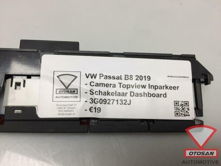 vw passat b8 2019 camera topview schakelaar 3g0927132j, Auto-onderdelen, Gebruikt, Volkswagen, Volkswagen AG, Berliner Ring 2
38440  Wolfsburg, DE