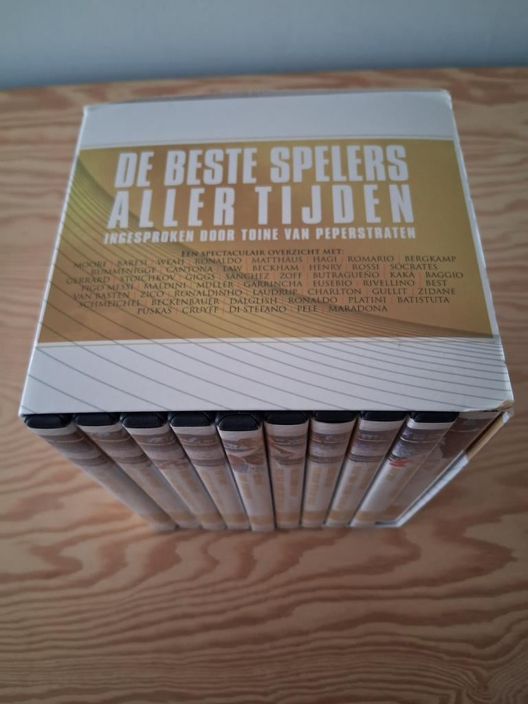 Voetbal DVD boxset - De Beste Spelers Aller Tijden, Voetbal, Boxset, Ophalen of Verzenden, Zo goed als nieuw