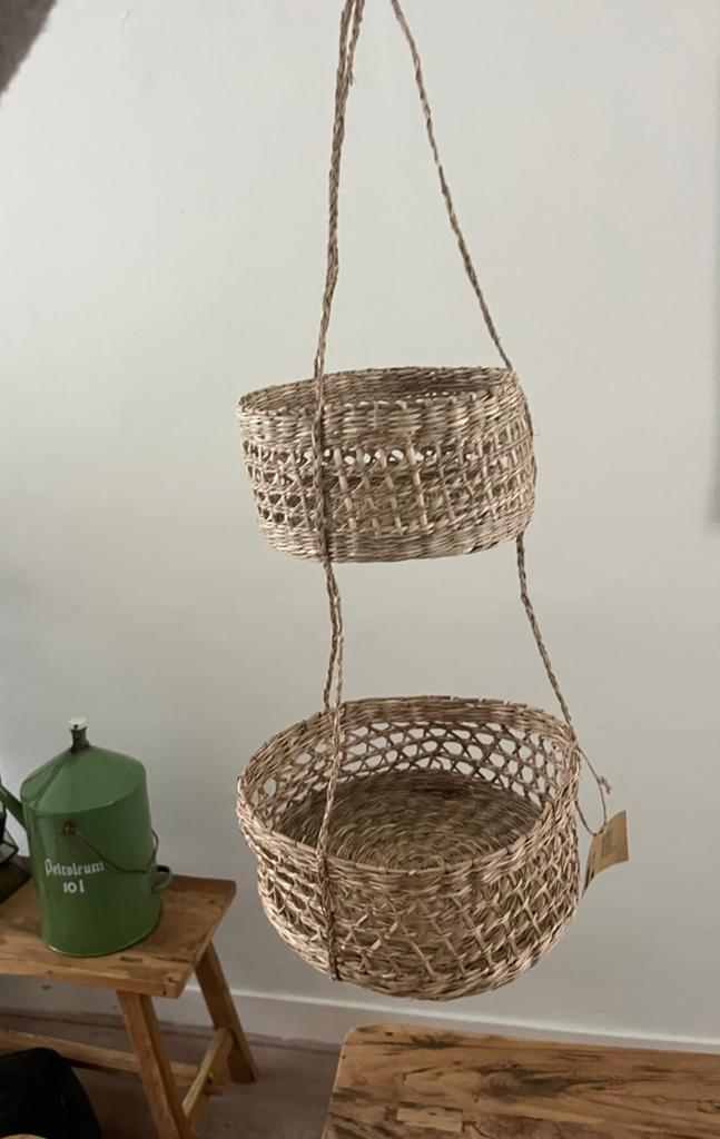 Hangmandjes Søstrene Grenes, Ophalen of Verzenden, Zo goed als nieuw, Rond, Riet