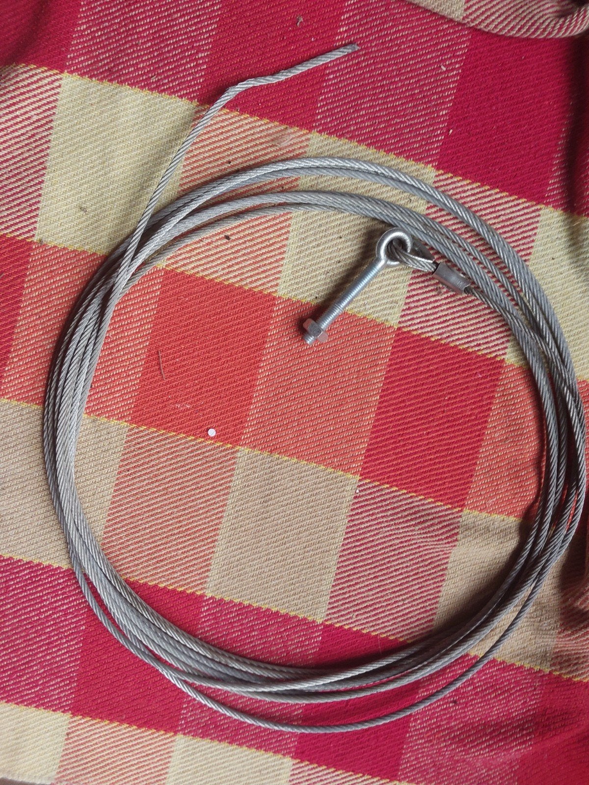 staalkabel 5 mm dik., Ophalen