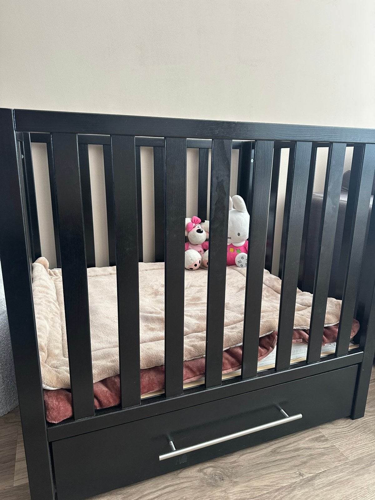 Box met matras en 2 boxkleden, Kinderen en Baby's, Ophalen, Zo goed als nieuw, Vierkant, In hoogte verstelbaar