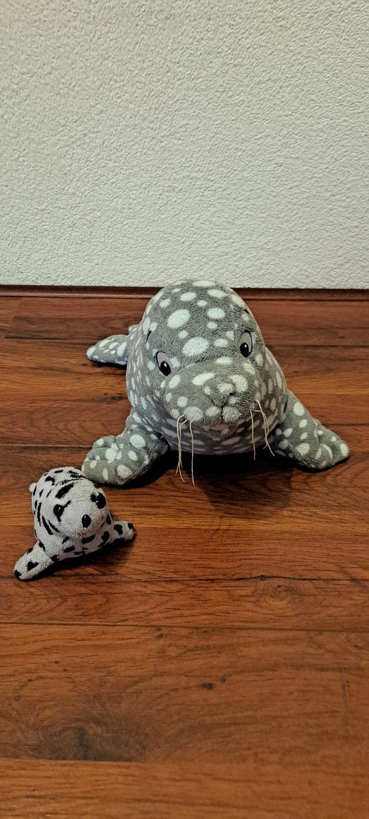 Zeehond grote en kleine knuffel., Ophalen of Verzenden, Zo goed als nieuw
