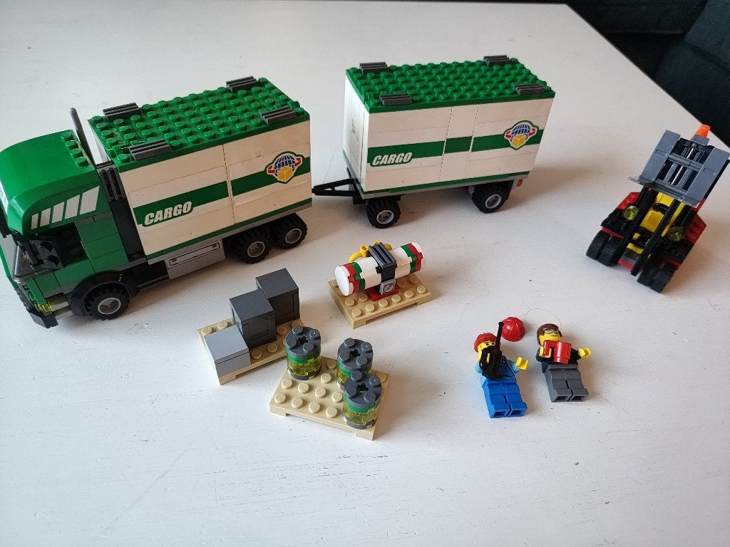 Lego 7733 City Vrachtwagen & vorkheftruck, Lego, Compleet, Ophalen of Verzenden, Complete set