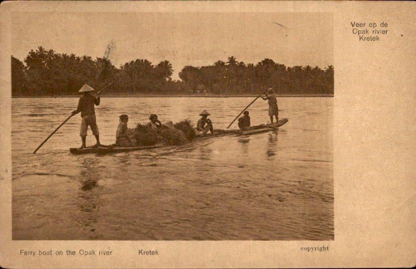 Nederlands Indië - Ferry boot - Opak - 1920, Verzenden, Voor 1920, Gelopen