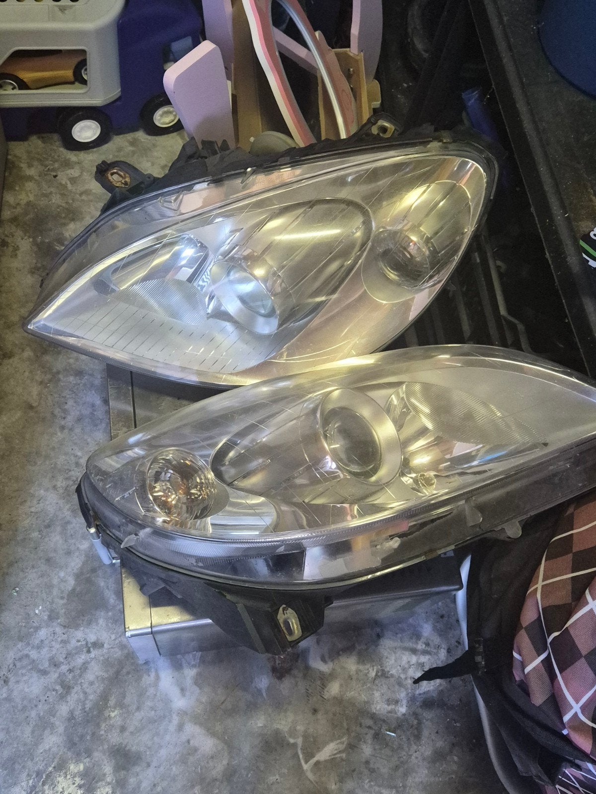 Mercedes-Benz B klasse Koplampen compleet, Ophalen, Gebruikt, Mercedes-Benz