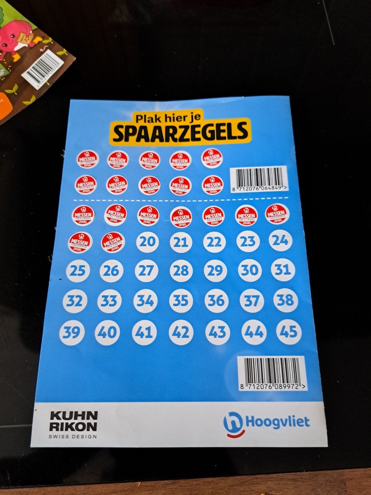 Hoogvliet spaarkaart Kuhn Rikon messen (19), Ophalen of Verzenden, Winkel, Super of Benzinepomp, Zegels, Bonnen of Punten