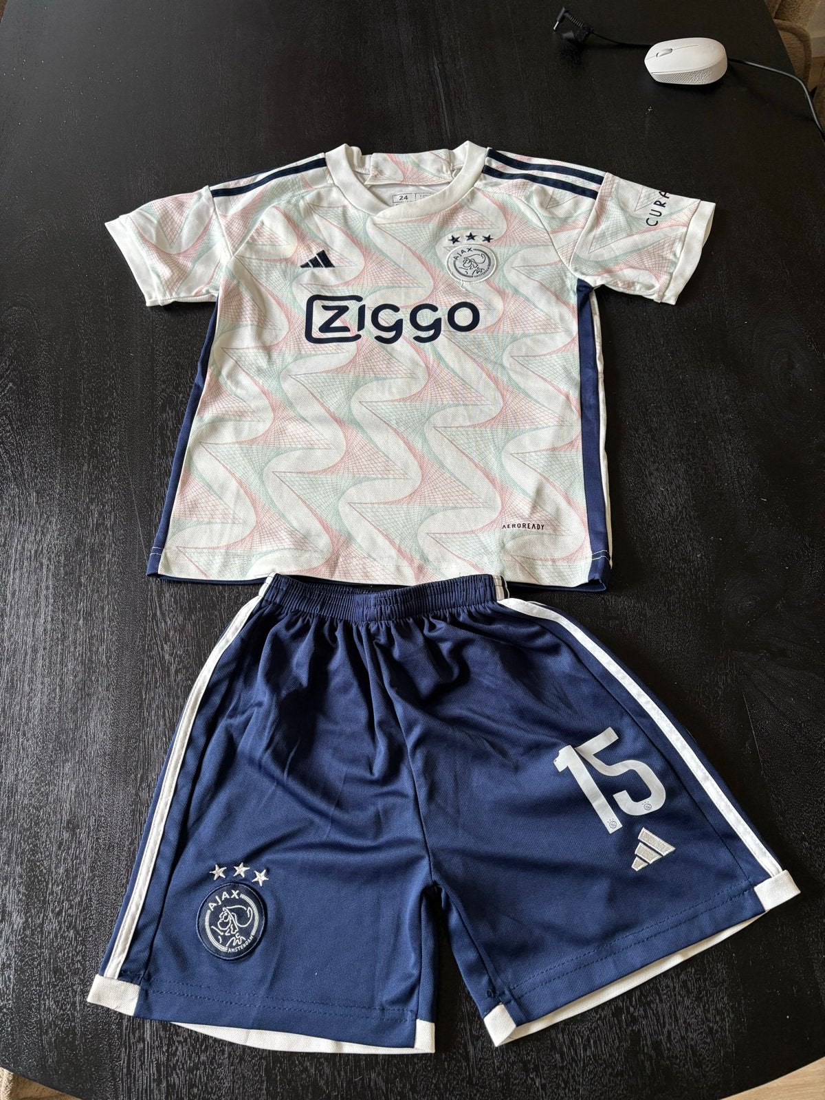 Ajax uitshirt 2023/2024 voor kinderen - Maat 128, Ophalen of Verzenden, Zo goed als nieuw, Jongen of Meisje, Sport- of Zwemkleding