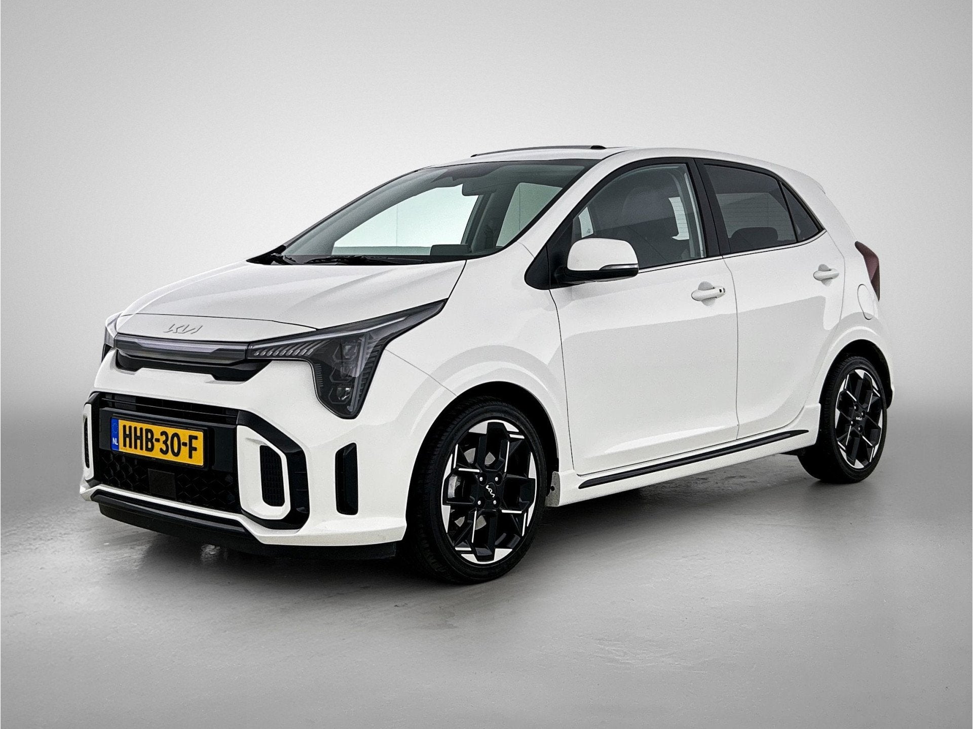 Kia Picanto 1.0 DPI GT-Line | Schuifdak | Stuur-/Stoelverwar, Auto's, Voorwielaandrijving, 4 stoelen, Wit, Bedrijf