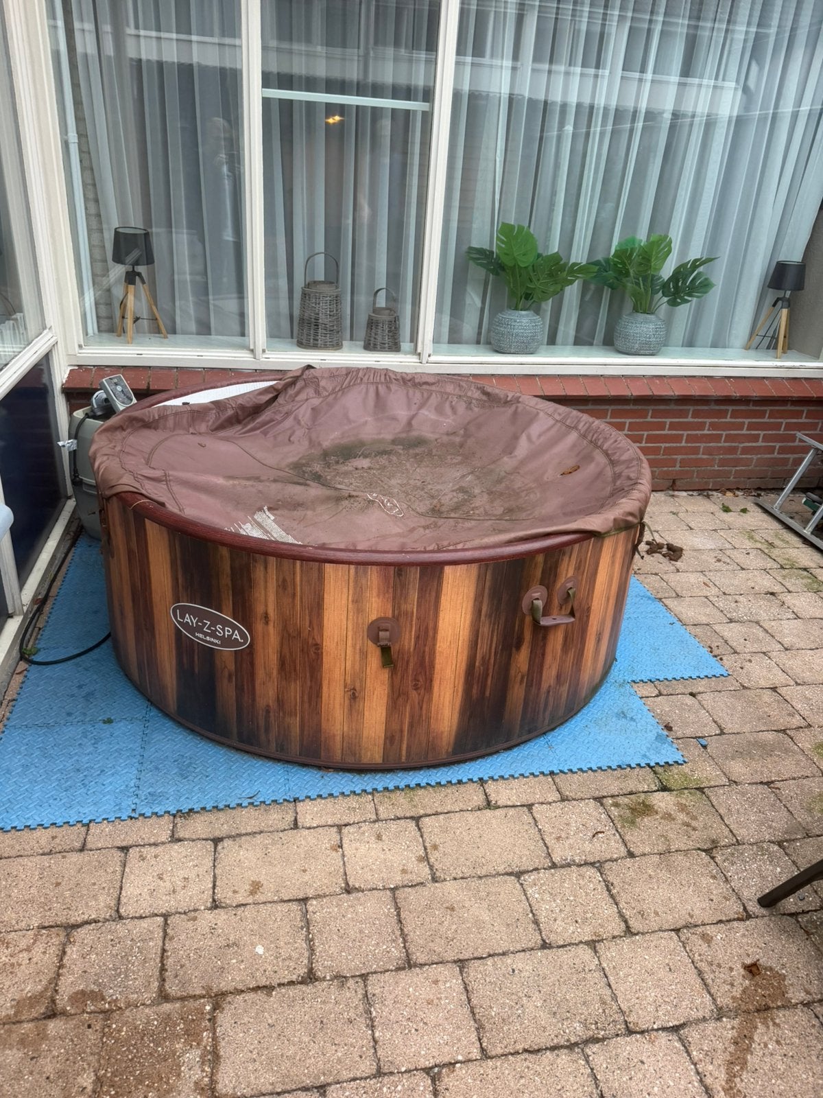 Goedwerkende jacuzzi, Ophalen of Verzenden, Gebruikt, Pomp, Opblaasbaar
