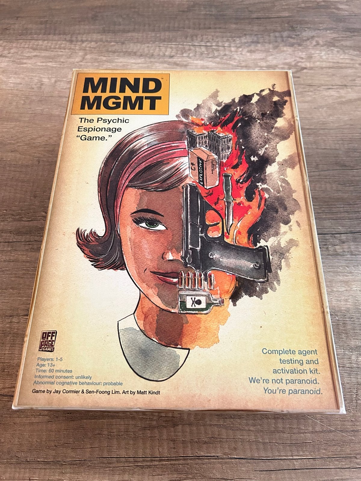 Mind MGMT: The Psychic Espionage Game - Zo goed als nieuw, Een of twee spelers, Ophalen of Verzenden, Zo goed als nieuw