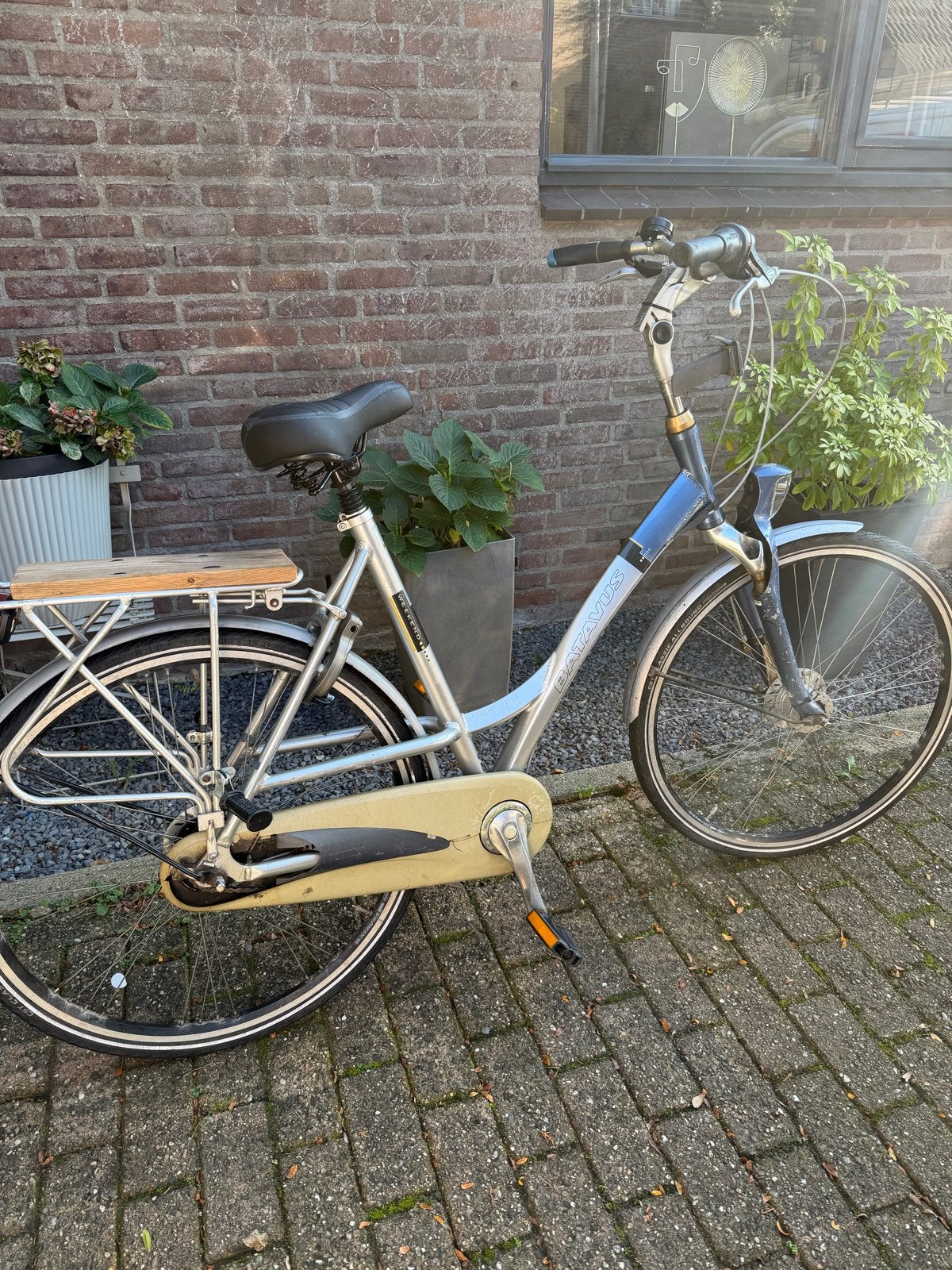 Batavus damesfiets met lage instap, Ophalen, Velgrem, Batavus, 50 tot 53 cm