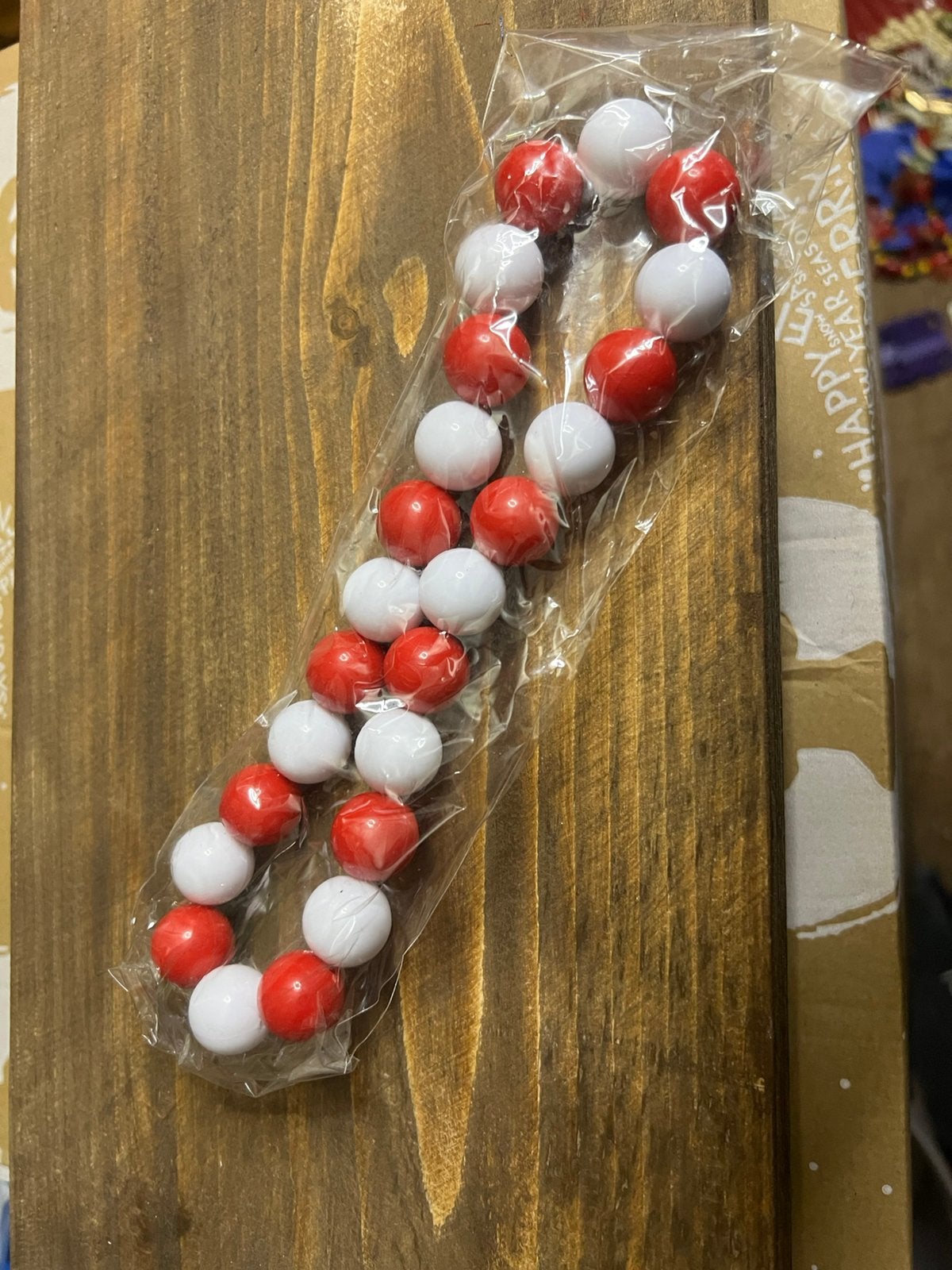 Nieuwe houten kralenketting, Ophalen, Nieuw, Carnaval