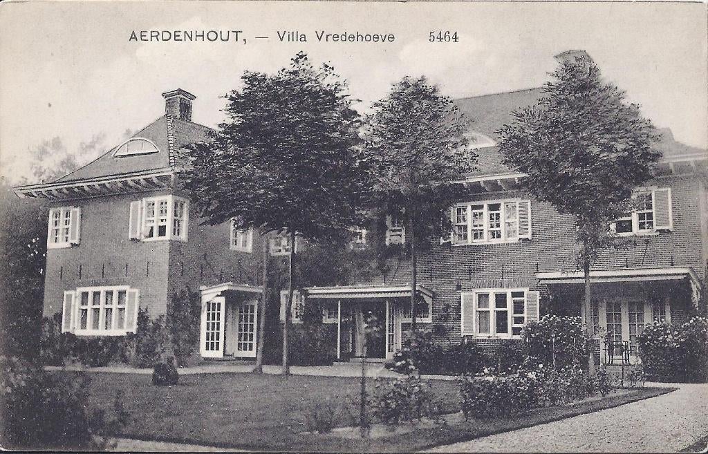 Aerdenhout Villa Vredehoeve Oude ansichtkaart ( 7910), Ophalen of Verzenden, 1940 tot 1960, Gelopen, Noord-Brabant
