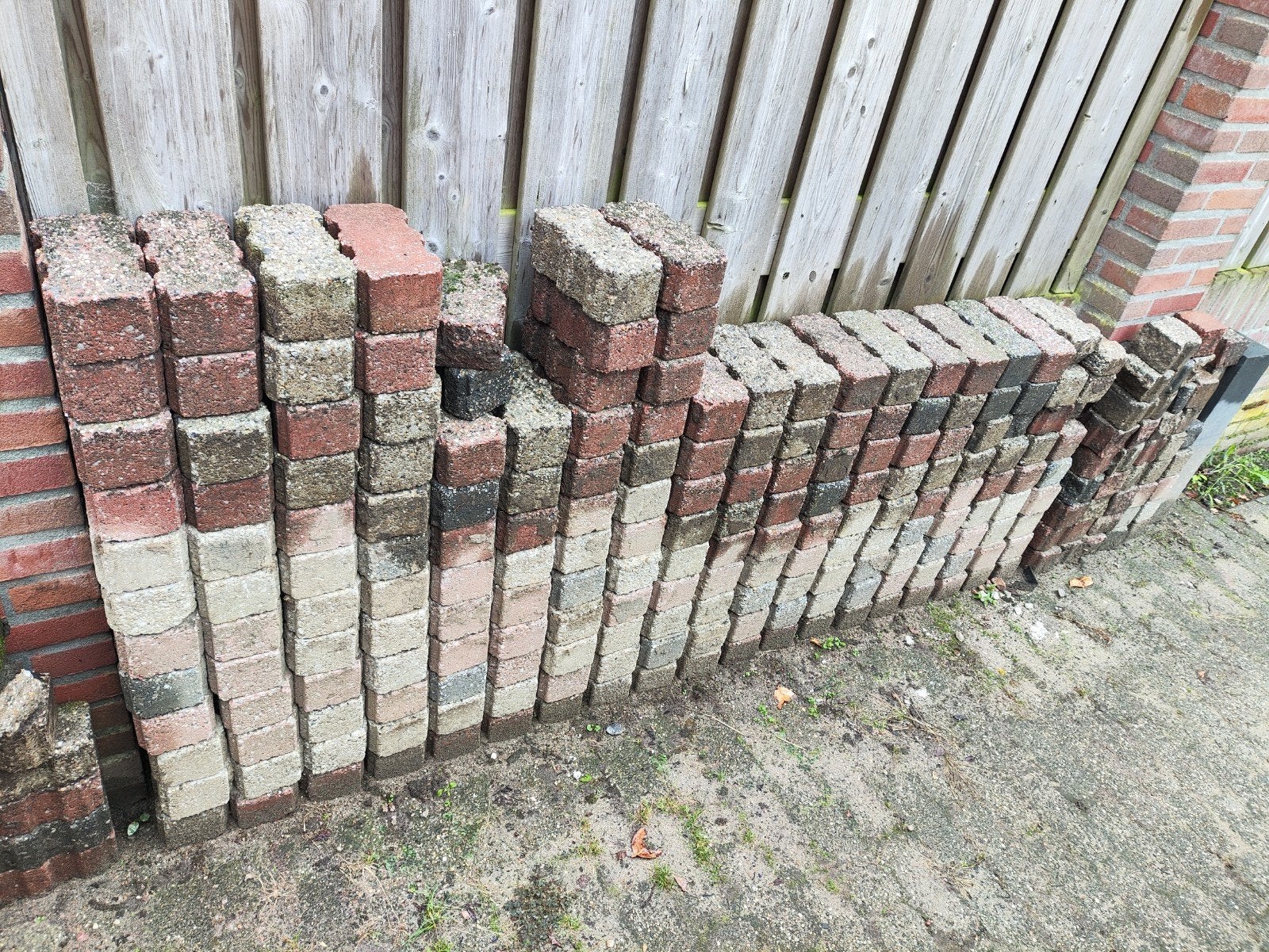 straatstenen 20x10x8cm ca 200st, Tuin en Terras, Ophalen, Beton, Klinkers