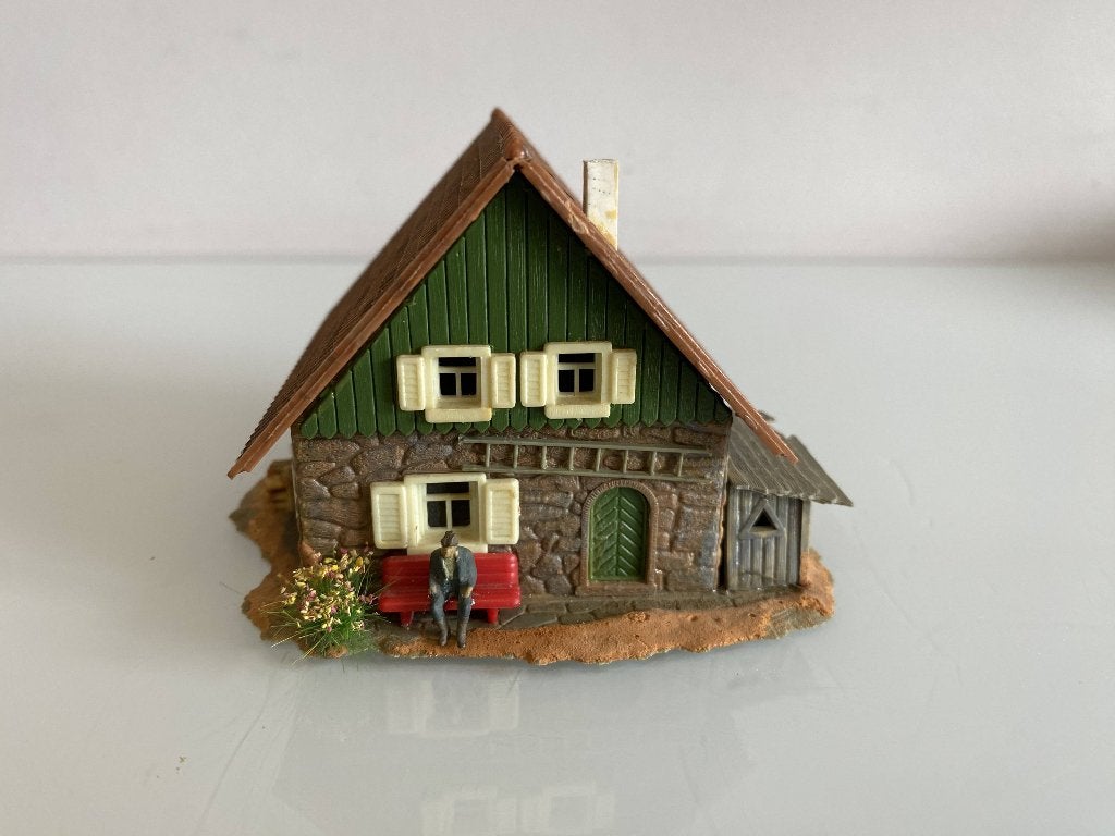HO Faller B-227 chalet met waterwiel (483*4), Overige merken, Gebruikt, Gelijkstroom of Wisselstroom, Brug, Tunnel of Gebouw
