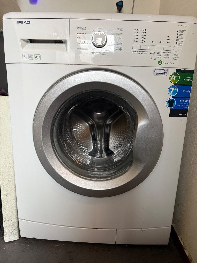 Beko wasmachine, Witgoed en Apparatuur, Ophalen, Gebruikt, Voorlader, Energieklasse A of zuiniger