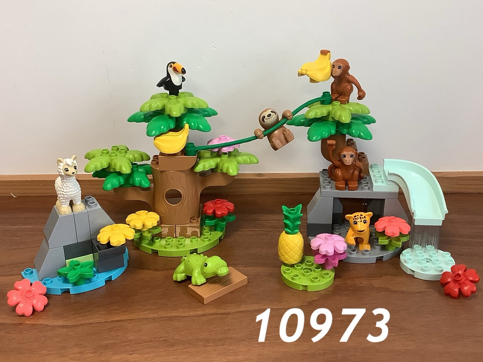 Duplo wilde dieren van Zuid-Amerika 10973 (compleet) 3, Kinderen en Baby's, Ophalen of Verzenden, Zo goed als nieuw, Complete set
