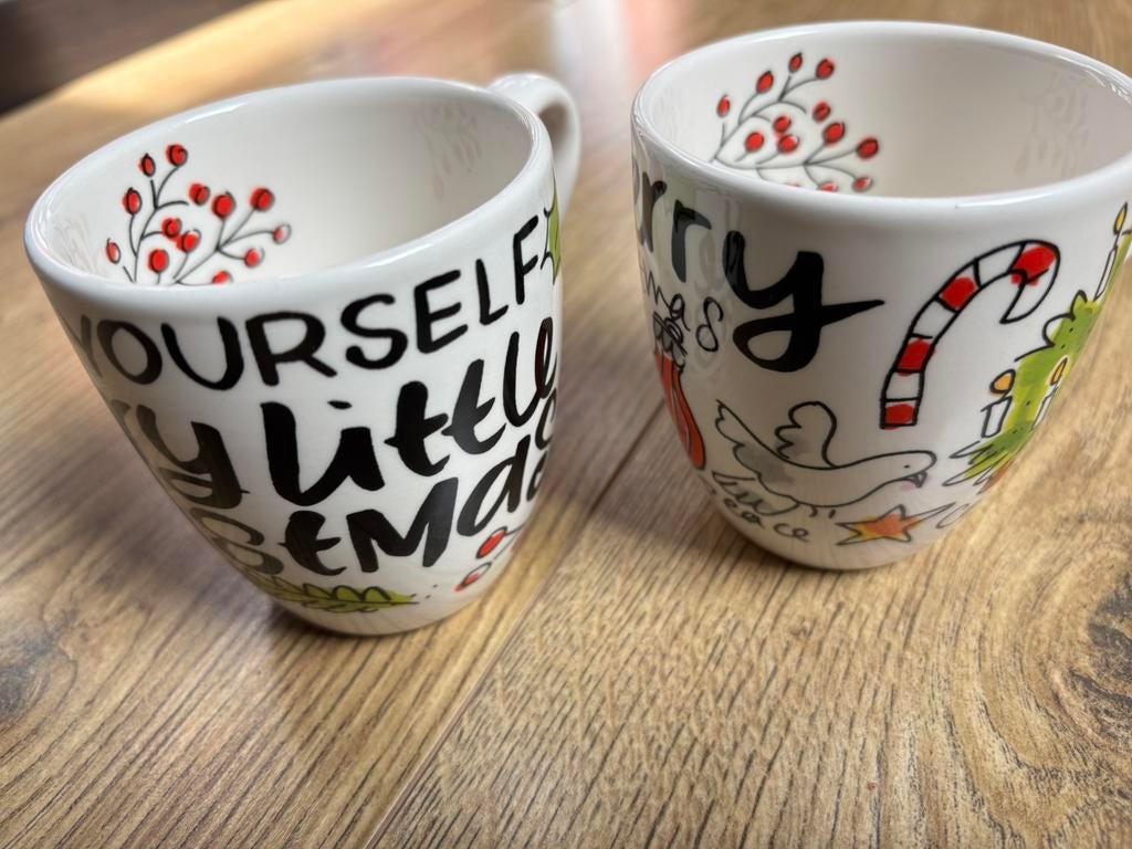 Kerstmokken van Blond, Ophalen, Blond Amsterdam, Zo goed als nieuw, Kop(pen) en/of Schotel(s)