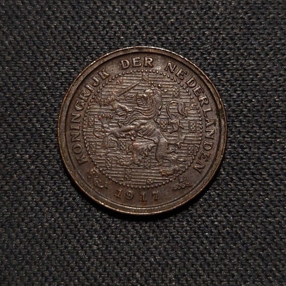 1/2 cent 1917, Verzenden, Koningin Wilhelmina, Overige waardes, Losse munt