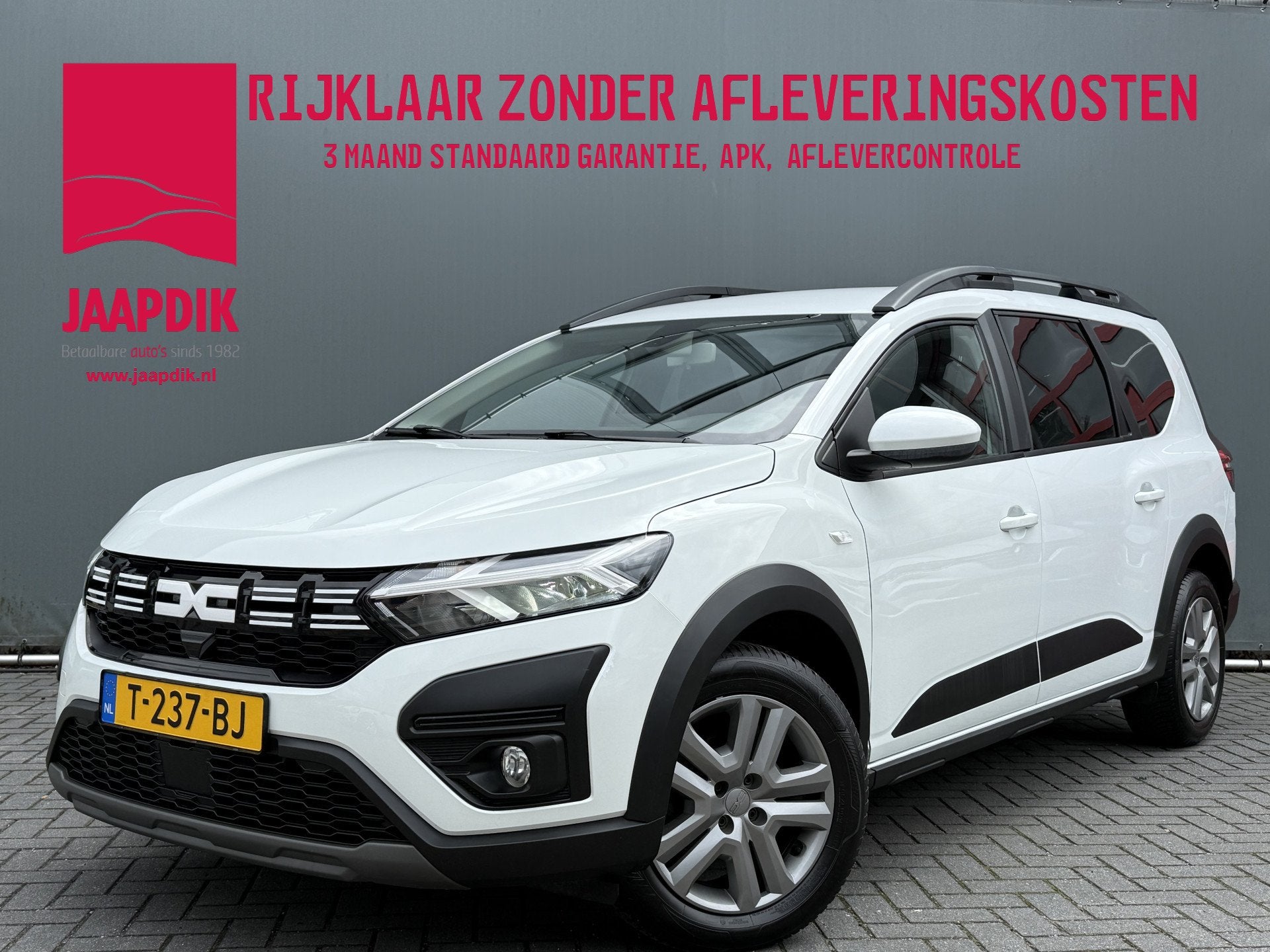 Dacia Jogger BWJ 2023 1.0 TCe 92 PK 100 ECO-G Expression 5p., Auto's, Voorwielaandrijving, Stof, Gebruikt, Met garantie (alle)