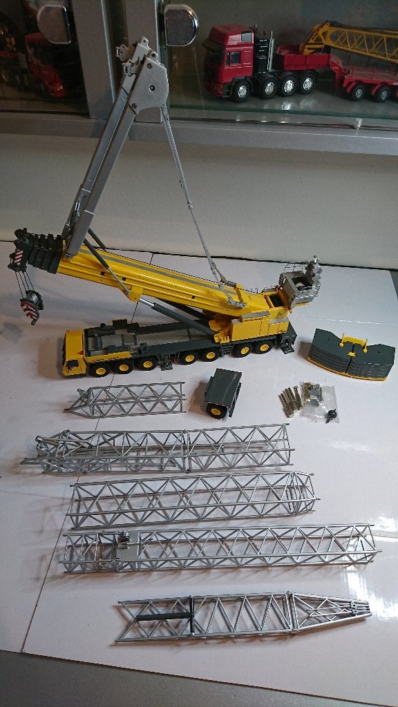 Grove GMK 7450 1:50 NZG YCC, Hobby en Vrije tijd, Modelauto's | 1:50, Ophalen, Gebruikt, Hijskraan, Tractor of Landbouw, NZG
